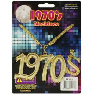 Disco Seventies verkleed ketting - jaren 7o thema - carnaval - kunststof - accessoires