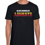 Ik ben gewoon de leukste fun t-shirt zwart voor heren - fout / stout shirt