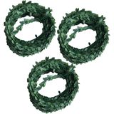 6x Mini buxus guirlande slinger 500 x 1 cm kunststof - Home Deco - Hobby materiaal