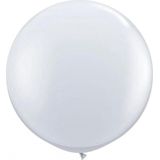 6x stuks transparante grote ballonnen 90 cm diameter - Feestartikelen/versieringen