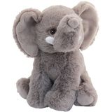 Pluche knuffel olifant van 19 cm - Speelgoed knuffeldieren olifanten