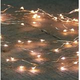 2x stuks lichtdraad cascade lichtsnoer met 8 lichtdraden van 200 cm - 160 warm witte Leds - Kerstverlichting