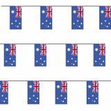 3x Papieren slinger Australie 4 meter - Australische vlag - Supporter feestartikelen - Landen decoratie/versiering