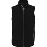 Grote maten softshell zomer vest/bodywamer zwart voor heren - Herenkleding/dunne jassen plus size - Mouwloze outdoor vesten
