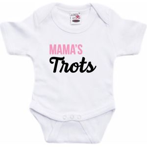 Mamas trots tekst baby rompertje wit jongens en meisjes - Kraamcadeau/ Moederdag cadeau - Babykleding