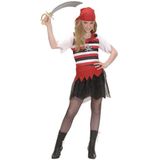 Piraten/zeerovers meisjes kostuum - Tweedelig piraten kostuum voor meiden