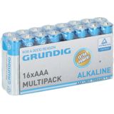 32x Grundig AAA batterijen alkaline 1.5 volt - Voordeelpak