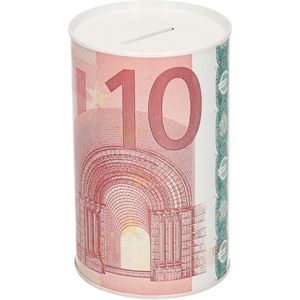 10 eurobiljet spaarpot 13 cm