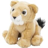 Pluche kleine leeuw knuffel van 18 cm - Dieren speelgoed knuffels cadeau - Leeuwen Knuffeldieren