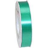 1x XL Hobby/decoratie turquoise satijnen sierlinten 2,5 cm/25 mm x 91 meter- Luxe kwaliteit - Cadeaulint satijnlint/ribbon