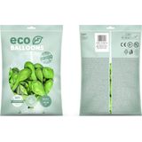 200x Lichtgroene/limegroene ballonnen 26 cm eco/biologisch afbreekbaar - Milieuvriendelijke ballonnen