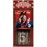 Fiestas Horror deur scenesetter/deurposter - Horrorclown/circus - Halloween thema versiering - 180 x 80 cm