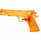 20x Doorzichtig oranje waterpistool 20 cm  - Buitenspeelgoed - Waterpistolen