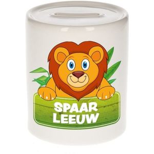 Kinder spaarpot met spaar leeuw opdruk - keramiek - leeuwen spaarpotten