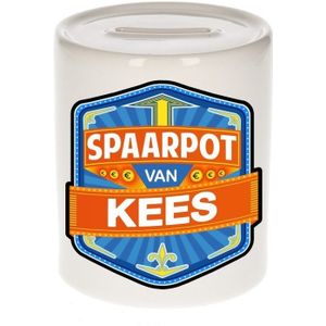 Kinder spaarpot voor Kees - keramiek - naam spaarpotten