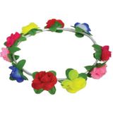 Hippie hoofdband met bloemen