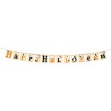 Guirca - Happy Halloween versiering slinger met 2x Vleermuizen 30 cm