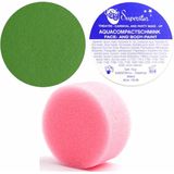 Superstar schmink kleur groen 16 gram met rond grimeer sponsje - Schminken voor kinderen en volwassenen