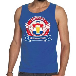 Toppers Blauw Toppers drinking team tankop / mouwloos shirt blauw heren