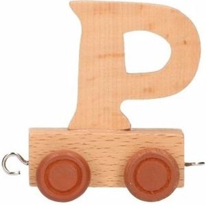 Houten letter trein P