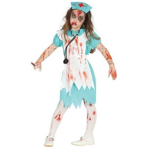 Halloween verkleedkleding pak zombie verpleegster/zuster kostuum - meisjes - 3 delig