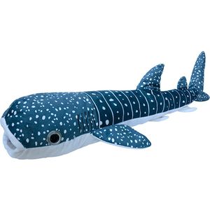 Nature Planet pluche walvishaai knuffeldier - zwemmend - 112 cm - Hoge kwaliteit knuffels