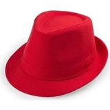 10x Rood trilby verkleed hoedjes voor volwassenen