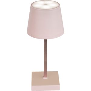 USB Tafellamp LED Dimbaar Lichtroze 26 cm van Kunststof - Nachtlampje - Tafel Lampje