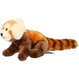 Pluche rode panda knuffel - katbeer - 37 cm
