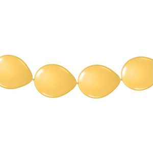 Slinger met gouden ballonnen  3 meter - Feestartikel - Decoratie goud versieringen