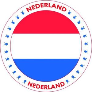 100x Bierviltjes Nederland thema print - Onderzetters Nederlandse vlag - Landen decoratie feestartikelen