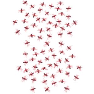 Decoratie mieren - 4 cm - rood/bruin - 40x - horror/griezel decoratie dieren