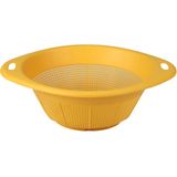 Urban Living Keuken vergiet Liberty - geel - Dia 30 cm - vergiet voor voedsel - Kunststof - Horeca kwaliteit