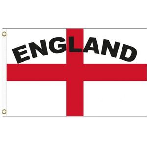 Engeland vlag met tekst