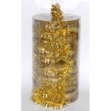 1x stuks folie tinsel slingers/guirlandes goud 20 meter kerstslingers extra lang - Kerstversiering - Kerstboomversiering