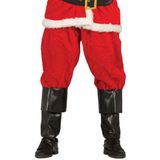 Kerstman zwarte laars hoezen verkleed accessoire 52 cm - Kerst verkleden