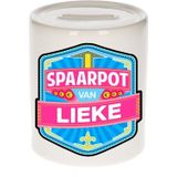 Kinder spaarpot voor Lieke  - keramiek - naam spaarpotten