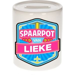 Kinder spaarpot voor Lieke  - keramiek - naam spaarpotten