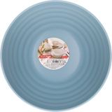 Plasticforte Kommetjes/schaaltjes - 4x - dessert/ontbijt - kunststof - D15 x 8 cm/840 ml - ijsblauw