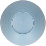 Plasticforte Kommetjes/schaaltjes - 4x - dessert/ontbijt - kunststof - D15 x 8 cm/840 ml - ijsblauw