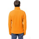 Kariban Fleece trui - oranje - halve ritskraag - warme Koningsdag sweater - heren - EK / WK supporter