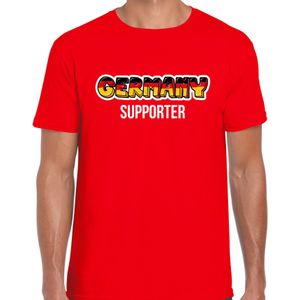 Rood Germany fan t-shirt voor heren - Germany supporter - Duitsland supporter - EK/ WK shirt / outfit