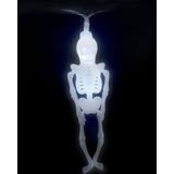 Funny Fashion Halloween LED lichtsnoer met 10x skeletten - 165 cm - op batterijen