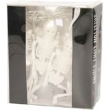Funny Fashion Halloween LED lichtsnoer met 10x skeletten - 165 cm - op batterijen