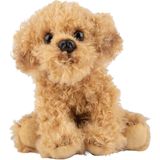 Pluche Knuffel Dieren Labradoodle Hond 13 cm - Speelgoed Knuffelbeesten - Honden Soorten