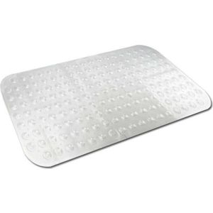 Transparante antislip badmat / douchemat 79 x 37 cm - Douchematten/badmatten - Badkamer accessoires matten