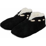 Spaanse sloffen/pantoffels - voor kinderen - zwart  - maat 35-36 - warme winter sloffen