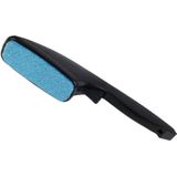 Kledingborstel/ontpluizer/pluizenverwijderaar - zwart/blauw - 26 cm
