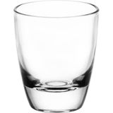 Glasmark Shotglaasjes/borrelglazen Krosno - transparant glas - 12x stuks - 25 ml - shotjes