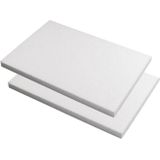 10x stuks piepschuim knutsel plaat/platen van 20 x 30 x 2 cm - hobby figuren vormen artikelen